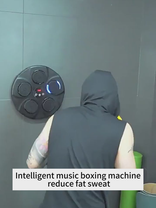 Children's Music Boxing Machine Blue Light Hitting Reaction Boxing Target Intelligent Electronic Wall Target